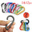 1/6/12 piezas Mosquetón de aluminio Clip Llavero Mosquetones Bloqueo Hebilla Broche Herramienta múltiple para exteriores Mochila Senderismo Pesca Gancho