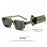 HBK New Fashion Small Frame Men Sunglasses Polygon Cupronickel Core Insert Leg Sun Glasses Outdoor Party Vacation Travel