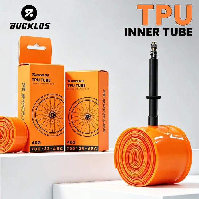 BUCKLOS Bike Inner Tube TPU 700C Bicycle Inner Tire Ultralight Wear-resistant Road Gravel Cycling Tire Tubes Bicycle Tire Parts
