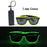 Lunettes lumineuses pour artistes de boîte de nuit Lunettes LED Fête Danse Rave Noël 6V LED Lunettes de soldat futuristes Lumières néon