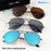 ZOZOTOMI Bifocal Reading Glasses Sunglasses Men Women Pilot Metal Frame Dual Focus Presbyopic Spectacles Coating Lens UV400