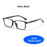VIVIBEE Classic Square Blue Light Blocking Glasses TR90 Men Women Office Anti Light Black Eyeglasses Computer Filter Goggles