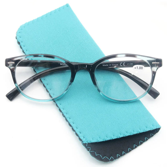 MODFANS Reading Glasses For Women Small face Readers Ladies Eyeglasses Frame With Spring Hinge Presbyopic glasses +2.0 +2.5 +3.0