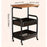 Movable and Rotatable Universal Wheels with Desktop Storage Rack - Multi-Functional Rolling Storage Cart