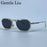 Lunettes de soleil punk octogonales rétro pour hommes 2026, monture métallique carrée de luxe, vintage, verres solaires dégradés UV400, style Steampunk