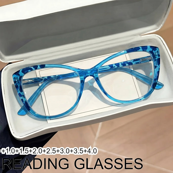 Floral Cat Eye Reading Glasses, Lightweight And Casual For Daily Use, Versatile Decorative Glasses For Both Men And Women