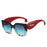New Retro Leopard Gradient Square Women And Men Sunglasses 2026 Personality Luxury Colorful Frame Casual Versatile Glasses UV400