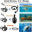 Snorkel and Diving Mask Foldable Anti-Fog Diving Mask Set with Full Dry Top System Adults Diving Goggles Diving Camera Support