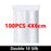 100Pcs Thicken Zipper Sealed Bags Clear Plastic Storage Bag for Small Jewelry Food Packing Reclosable Ziplock Sealing Bags