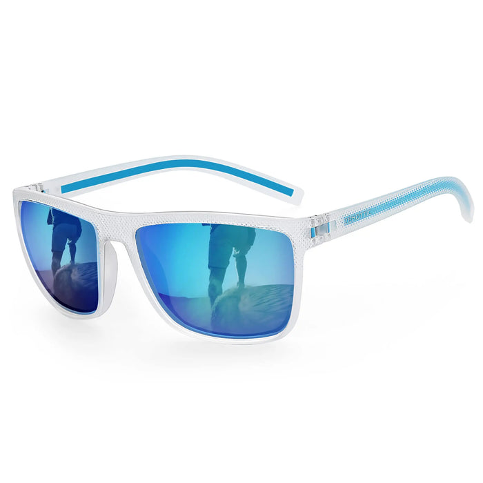 Gafas de sol polarizadas ZENOTTIC para hombre, ligeras, con montura TR90, protección UV400, cuadradas, para exteriores, viajes y conducción