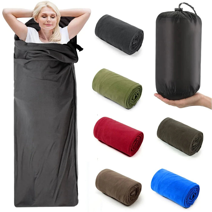 Saco de dormir de lana para exteriores de 180 cm, saco de dormir individual de plumón, forro interior cálido, saco de dormir para camping al aire libre y artículos de viaje.