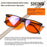 SHINU Gafas de bloqueo de luz azul para un buen sueño, lentes rojas para hombres, luz antigreen, elimina la fatiga ocular, gafas Bluelight 078RD
