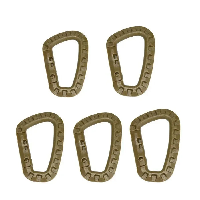 1-10Pcs Clips Mosquetón Táctico Militar Accesorios Hebilla D-Ring Mosquetón Montañismo Mochila Colgante Llave Gadget Exterior