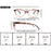 MODFANS Gafas de lectura para mujer, rostro pequeño, marco clásico, gafas elegantes con bisagra de resorte, gafas de presbicia