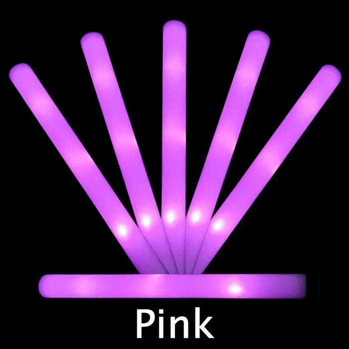 5/10/30 unidades 4 modos barras luminosas de espuma de colores con LED, barras luminosas intermitentes, suministros para fiestas de camping, raves, festivales, bodas, conciertos