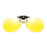 VIVIBEE Rimless Pilot Flip Up Clip on Sunglasses Oversized Men Polarized Clips Aviation Big Size Driving Women UV400 Glasses
