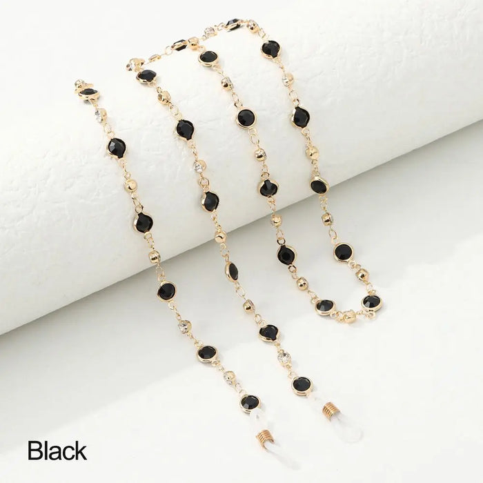 Vintage Long Crystal Glasses Chain Eyeglass Lanyard Glasses Necklace Eye wear Accessories
