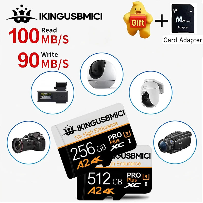 High Speed TF Cards Memory Card SD Cards Micro TF Card 32GB 128GB 256GB 512GB U1 Ultra HD Ultra HD for Action Camera Drone GoPro