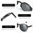 ZENOTTIC 2026 Fashion/Retro Clip On Sunglasses (Anti Blue Light Glasses+Polarized Clip)  for Men Women