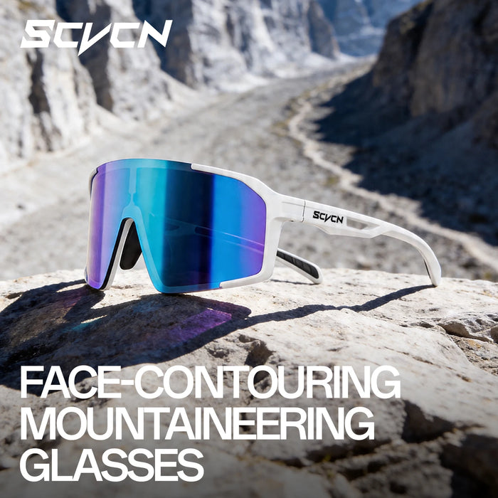 SCVCN Mountain Climbing Glasses Men Running Sunglasses Women MTB Hiking Bicycle Cycling Goggles UV400 Outdoor Sports Protection