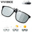 VIVIBEE 2026 Polarized Pilot Flip Up Clip on Sunglasses Men Photochromic Polarised Women Sun Glasses Color Change Night Driving