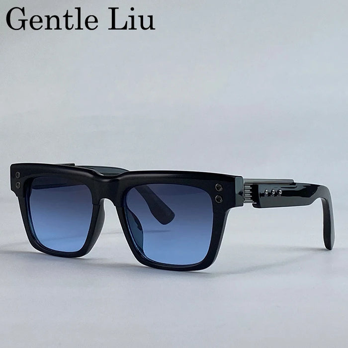 Classic Polarized Square Punk Sunglasses Men 2026 Luxury Brand Driving Change Color Sun Glasses For Male Steampunk Eyewear Shade