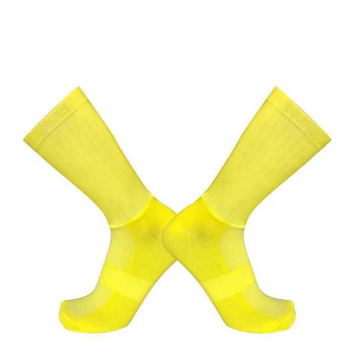2026 New Cycling Slip Anti Silicone Summer Whiteline Aero Socks Men Bicycle Sport Running Bike Socks Calcetines 2024 New Socks