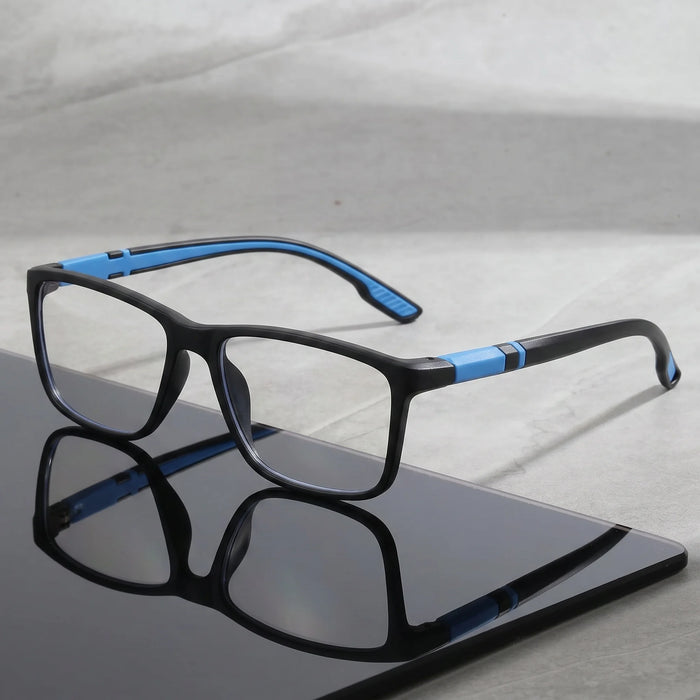 10 pares de gafas de lectura deportivas cuadradas, con filtro de luz azul y patillas antideslizantes, set de gafas de lectura para uso diario en la oficina