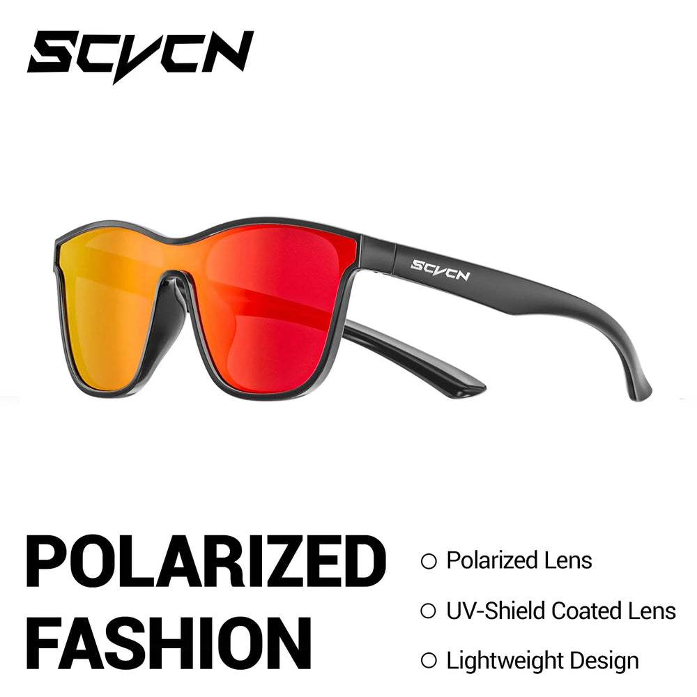 SCVCN New Polarized Running Sunglasses Men Women Outdoor Bicycle Cycling Glasses UV400 Road Sports Bike Fishing Goggles