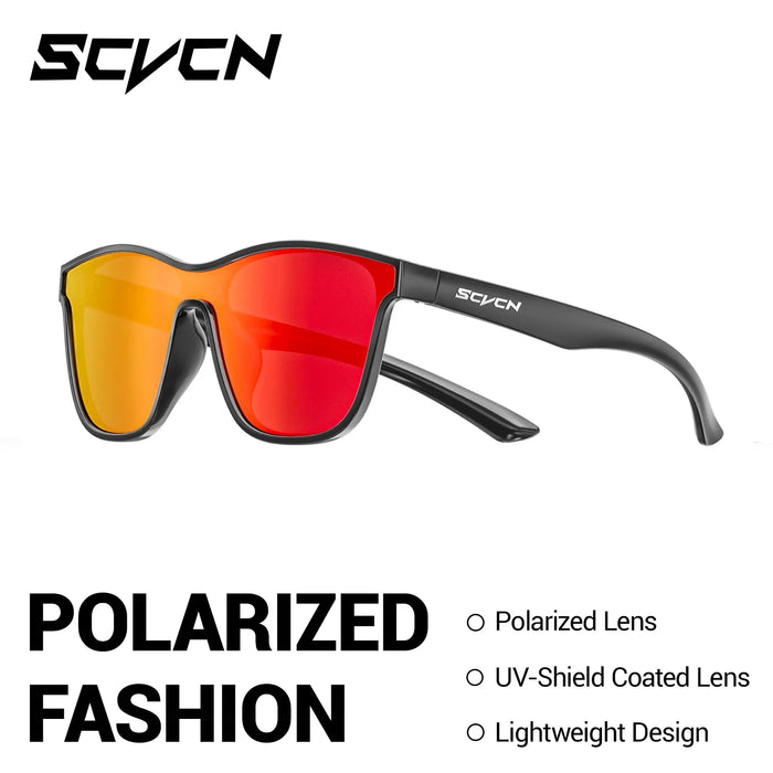 SCVCN New Polarized Running Sunglasses Men Women Outdoor Bicycle Cycling Glasses UV400 Road Sports Bike Fishing Goggles