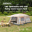Outdoor Camping Family Tent 3-12 Person Double Layers Oversize 2 Rooms Thickened Rainproof Outdoor Family Camp Tour Equipment