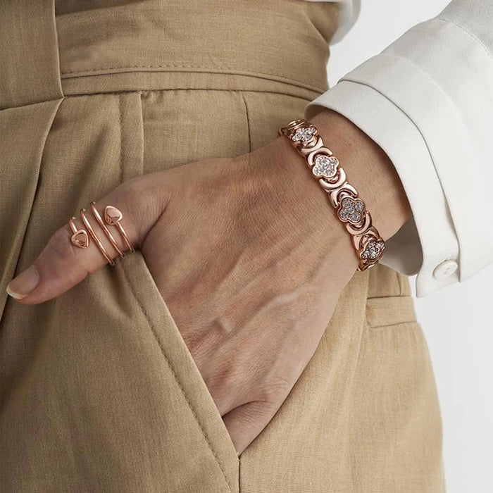 Lucky  Magnetic Therapy Bracelet for Women; Adjustable Copper Bracelet; Give Recent Jewelry Gifts To Lovers, Mothers And Sisters