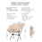 TARKA Lot de chaises de camping pliantes légères, chaises pliantes ultralégères de type lune pour le jardin, le pique-nique, la plage, la pêche