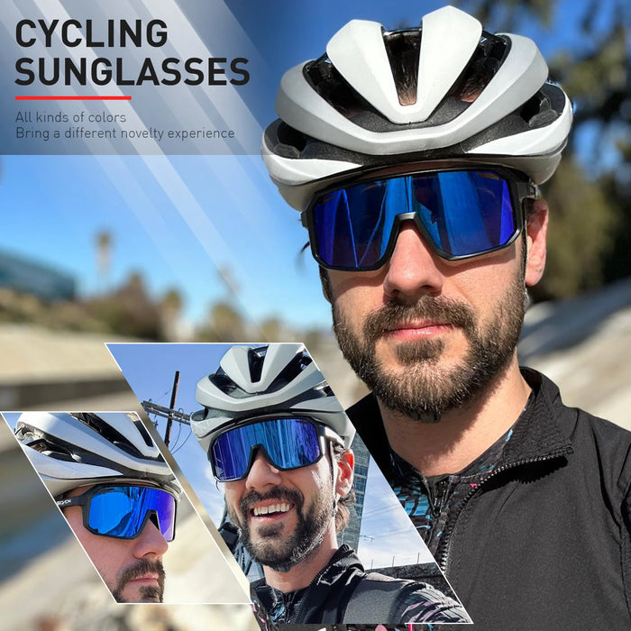 SCVCN Cycling Glasses Outdoor Sports Bicycle Sunglasses Men MTB Cycling Sunglasses Women Road Bike Glasses