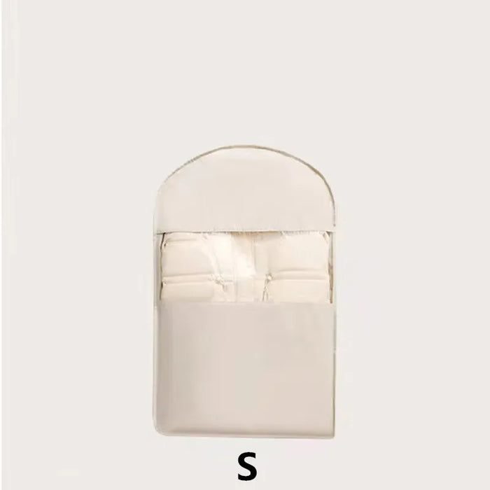 1 housse de rangement pour doudoune, sac de compression pour vêtements suspendus, sac de rangement visible pour vêtements, organisateur de garde-robe