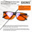 SHINU Gafas de bloqueo de luz azul para un buen sueño, lentes rojas para hombres, luz antigreen, elimina la fatiga ocular, gafas Bluelight 078RD