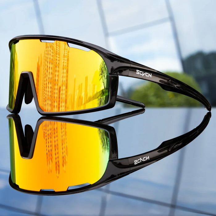 SCVCN Men Outdoor Sports Glasses Photochromic Sunglasses Bicycle Cycling Glasses Women Driving Bike Eyewear UV400 Hiking Goggles