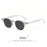 HBK Classic Men's Small Round Sunglasses Semi Frameless Metal Frame Design Sun Glasses Women's Business Outdoor Driving Eyewear