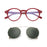 ZENOTTIC 2026 Fashion/Retro Clip On Sunglasses (Anti Blue Light Glasses+Polarized Clip)  for Men Women