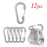 1/6/12 piezas Mosquetón de aluminio Clip Llavero Mosquetones Bloqueo Hebilla Broche Herramienta múltiple para exteriores Mochila Senderismo Pesca Gancho