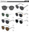 HBK Trendy and Avant-Garde Men's Polarized Sunglasses Personalized Design Fashionable Unisex UV400 Sun Glasses Ideal for Gifts