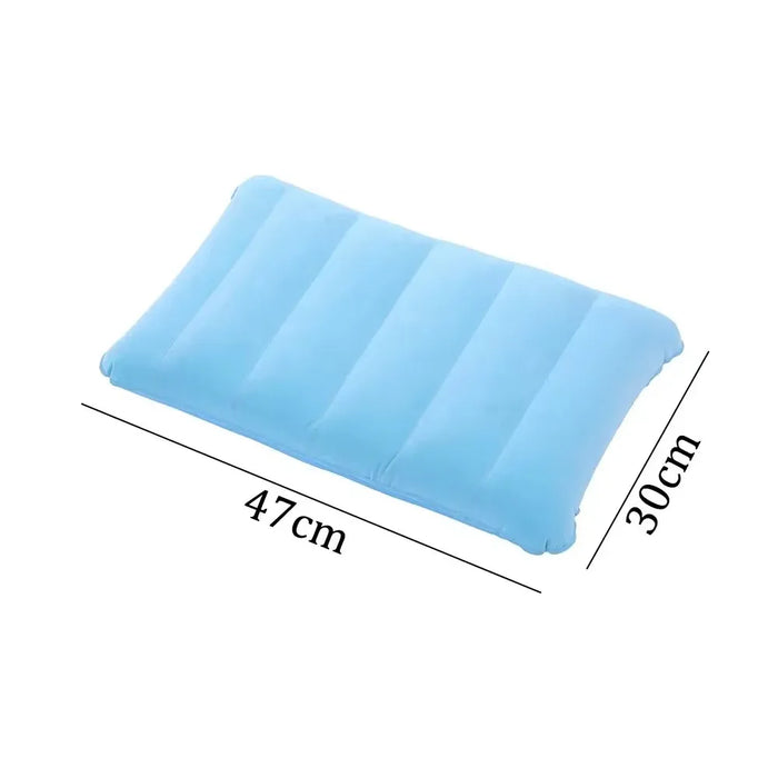 Almohadas con cojín de aire de 47x30cm, cojines de dormir para camping al aire libre, almohadas cuadradas plegables inflables, reposacabezas de avión, respaldo grande para viaje