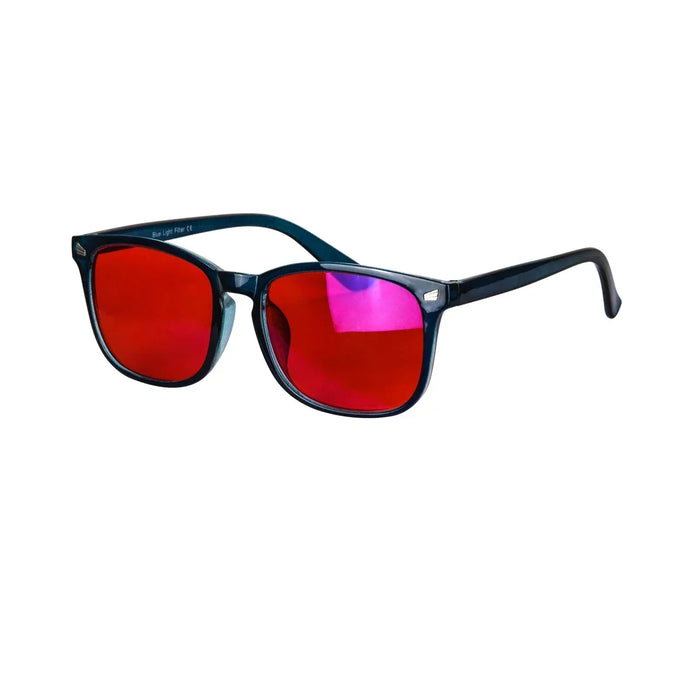 SHINU Men’s glasses blue light blocking computer glasses Yellow Orange lenses glasses for work game red lenses for better sleep