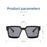 Bungee Large Square Sunglasses for Men Women Vintage Trendy Casual Street Style Shades