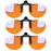Antilentes de luz azul con clip Lentes rojos con clip para dormir mejor Lente naranja con clip para jugar o trabajar Lente amarilla polarizada para conducir