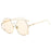 Nouvelles Lunettes de Soleil Ovales de Luxe à Dégradé pour Femmes 2025 Personnalité Double Pont Cadre Design Avancé Lunettes Hommes Tous Styles UV400