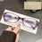 6 Pairs of Women's Rectangular Small Frame Reading Glasses, Textured Printing Design, Anti Blue Light Multi-Color Portable