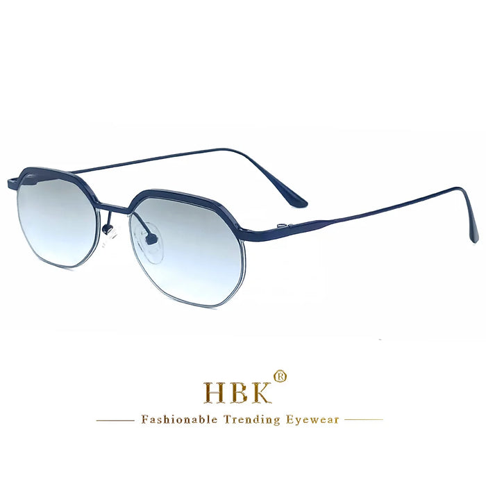 HBK New Retro Small Frame Sunglasses Men Polygonal Lenses Sun Glasses Women Activities Travel Party Eyewear Women Summer Style