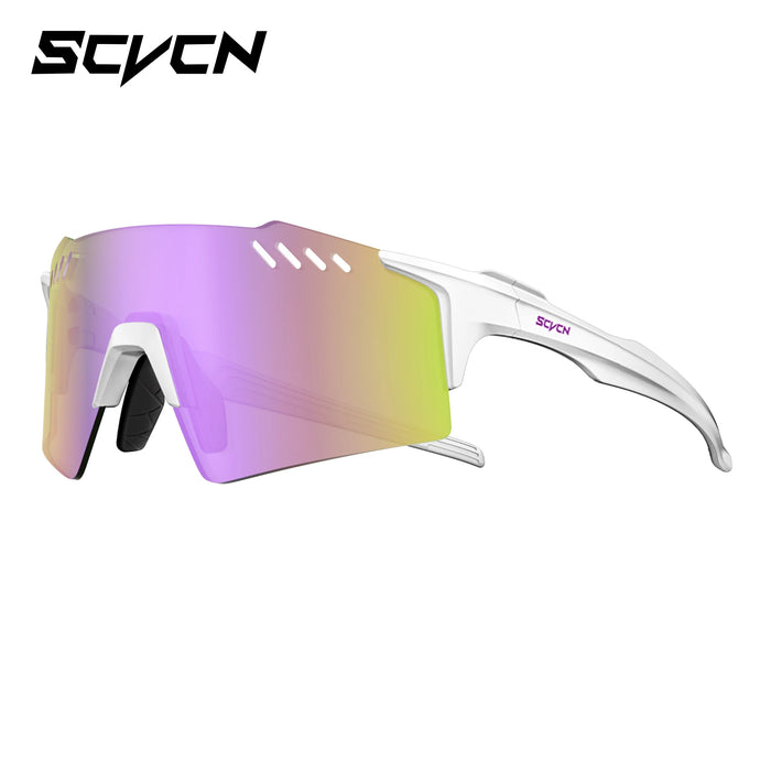 SCVCN UV400 Cycling Glasses Outdoor Running Sunglasses Men Women MTB Road Bike Glasses Hiking Drive Bicycle Sports Sunglasses