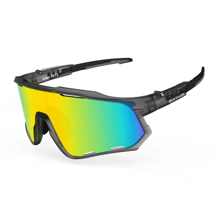 BUCKLOS Polarized Cycling Glasses UV400 Road Mountain Bike Goggles TR-90 Frame Windproof Outdoor Sports Eyewear Cycling Parts